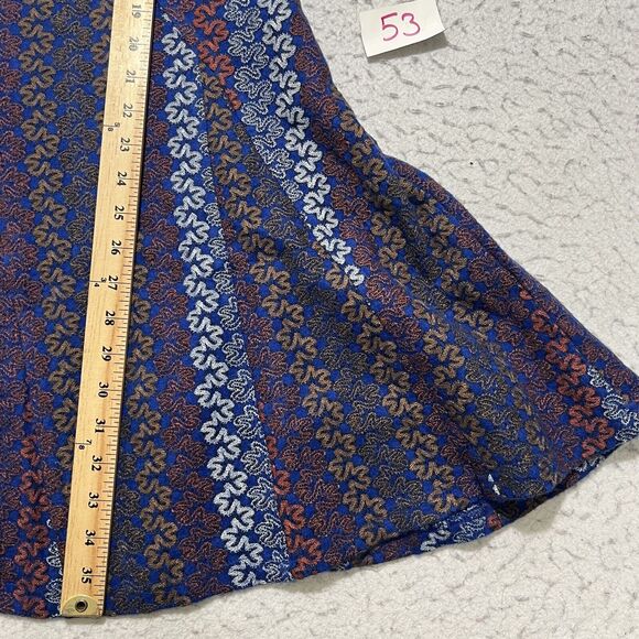 Hem & Thread Women's Large Sleeveless Fit & Flare Mini Dress Navy Blue Lined - Picture 8 of 11